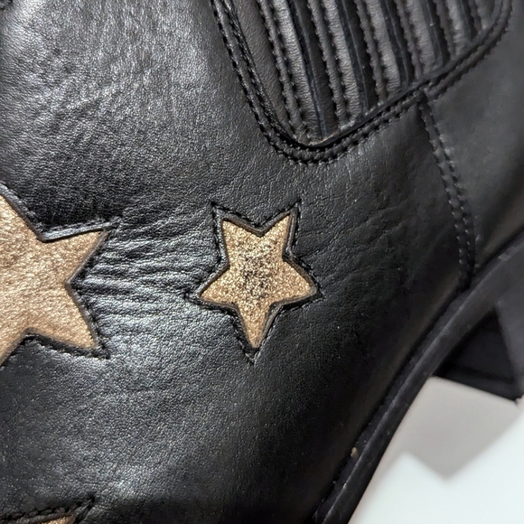 Matisse Sheryl Crow Star Boots Matisse Black Star Ankle Star Booties - Picture 5 of 9